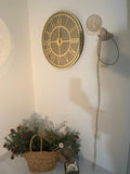 Bronze Large Wall clock - Real Mirror clock Gold colored numerals on a Bronze colored mirror